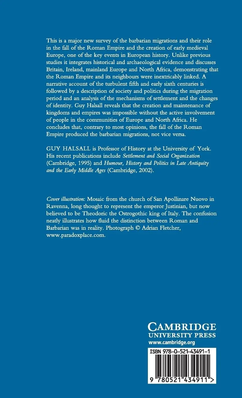 Rückseite: 9780521434911 | Barbarian Migrations and the Roman West, 376-568 | Guy Halsall | Buch