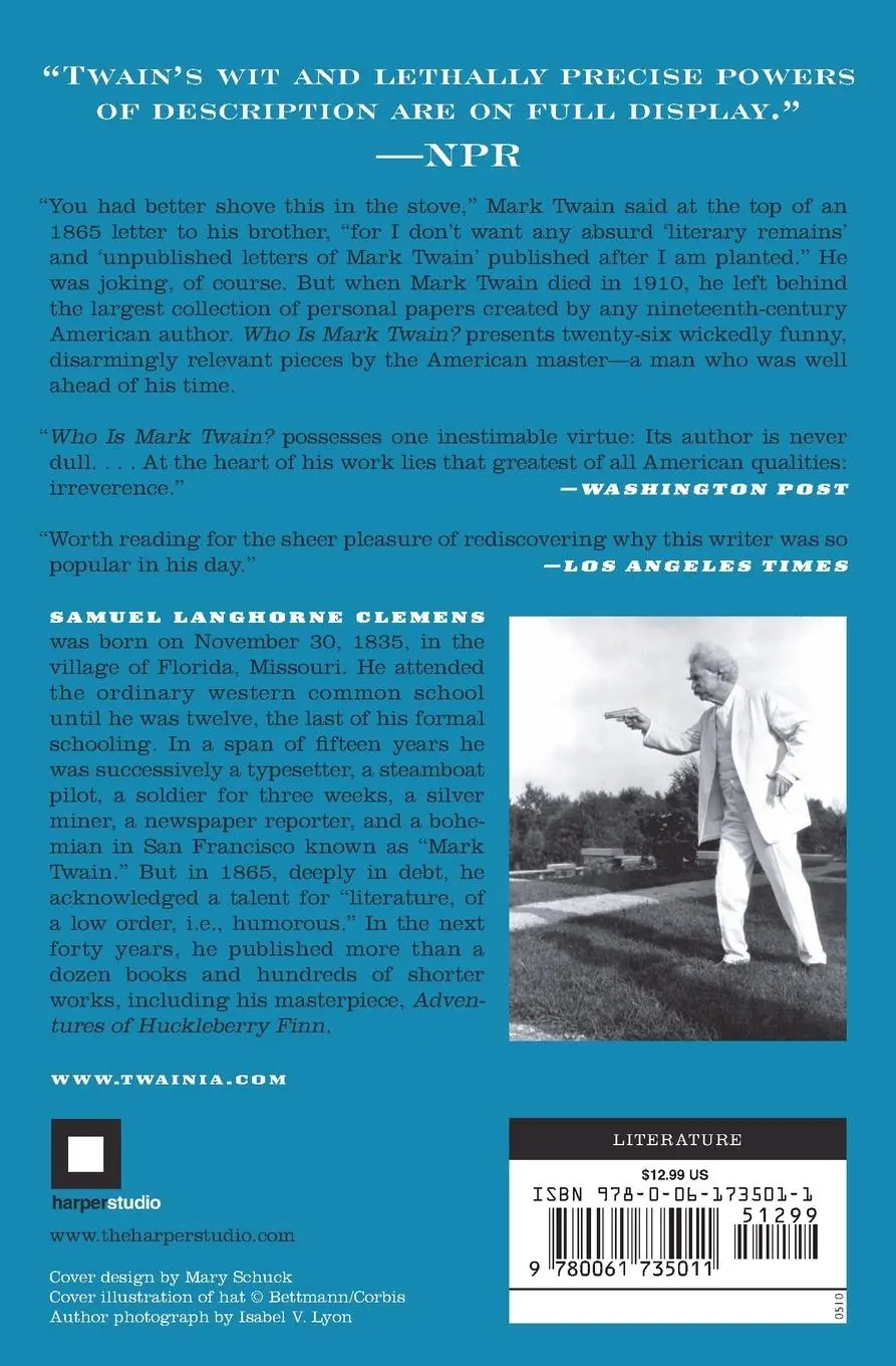 Rückseite: 9780061735011 | Who Is Mark Twain? | Mark Twain | Taschenbuch | Englisch | 2010