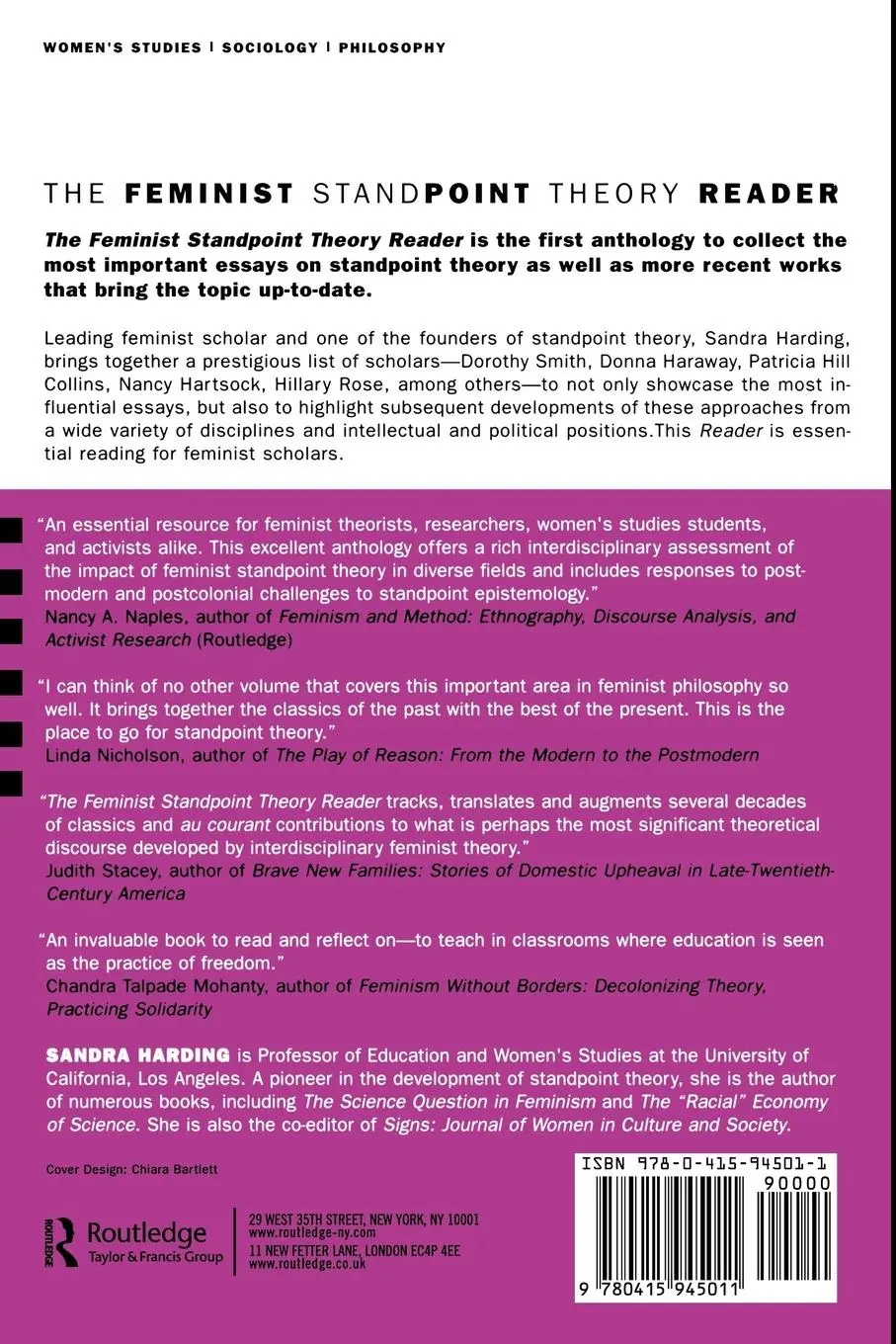 Rückseite: 9780415945011 | The Feminist Standpoint Theory Reader | Sandra Harding | Taschenbuch
