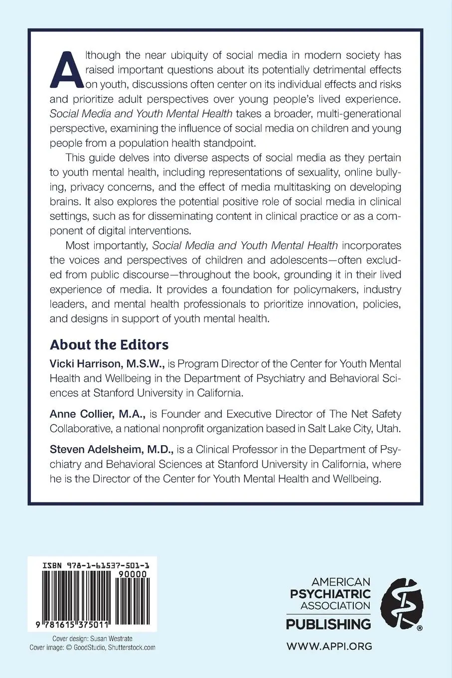 Rückseite: 9781615375011 | Social Media and Youth Mental Health | Anne Collier (u. a.) | Buch