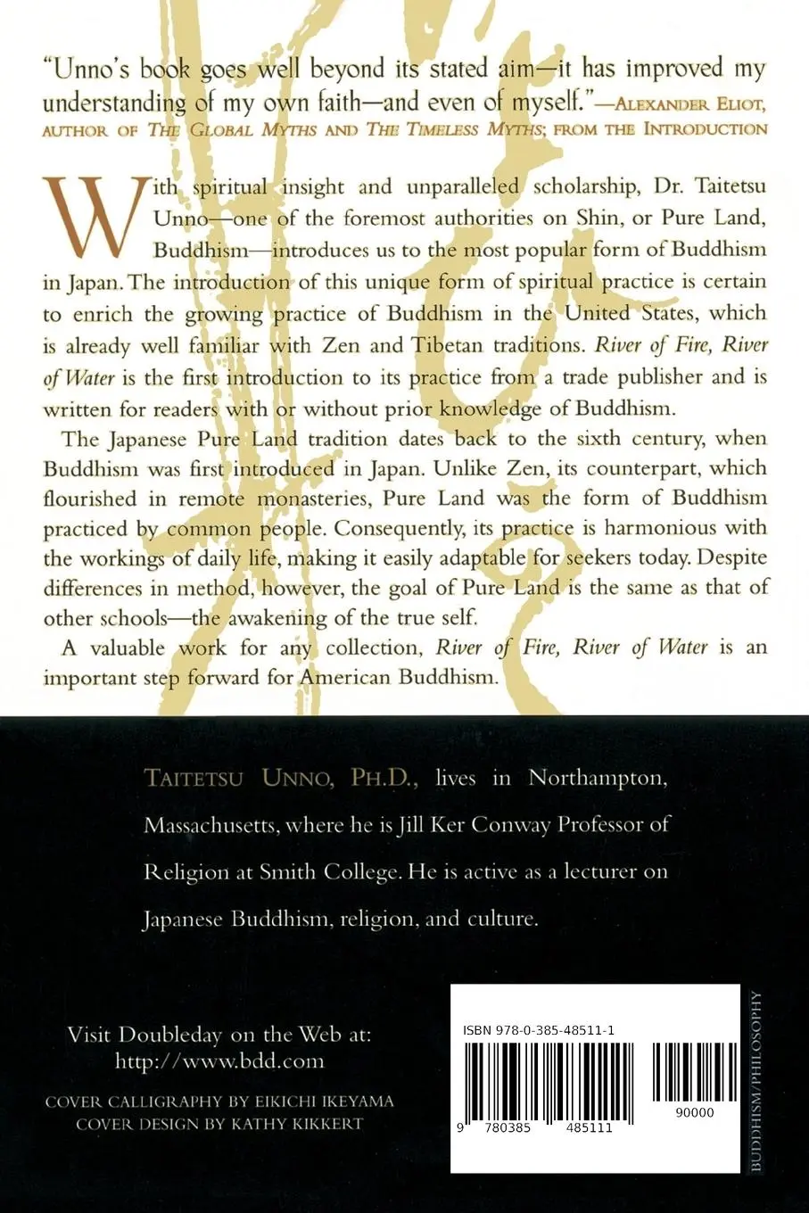 Rückseite: 9780385485111 | River of Fire, River of Water | Taitetsu Unno | Taschenbuch | Englisch