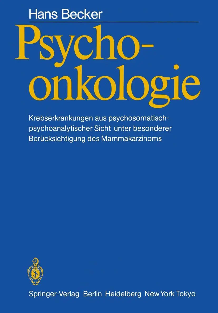 Cover: 9783540135111 | Psychoonkologie | Hans Becker | Taschenbuch | xi | Deutsch | 1986