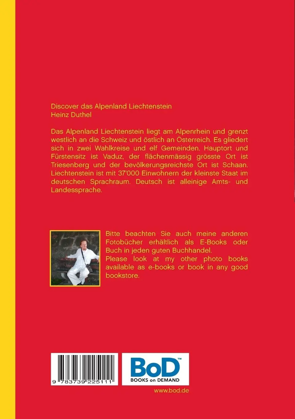 Rückseite: 9783739225111 | Discover das Alpenland Liechtenstein | Heinz Duthel | Taschenbuch