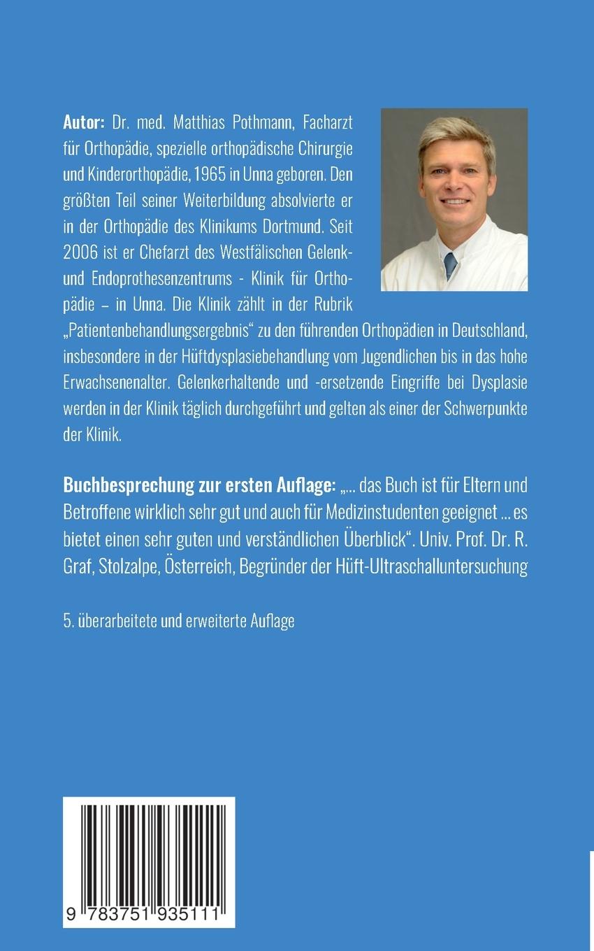 Rückseite: 9783751935111 | Hüftdysplasie und Morbus Perthes | Matthias Pothmann | Taschenbuch