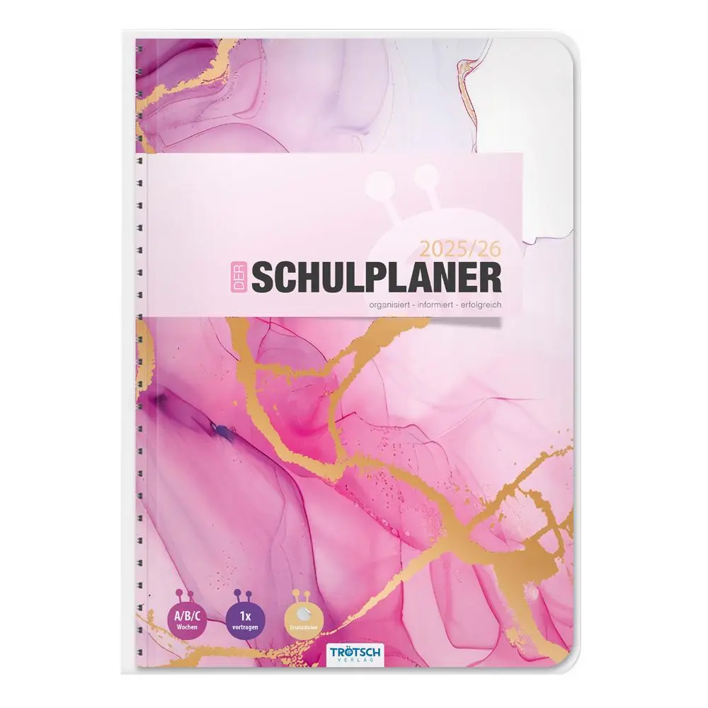 Cover: 9783988025111 | Trötsch Schulplaner Pink 25/26 | Trötsch Verlag | Kalender | 128 S.