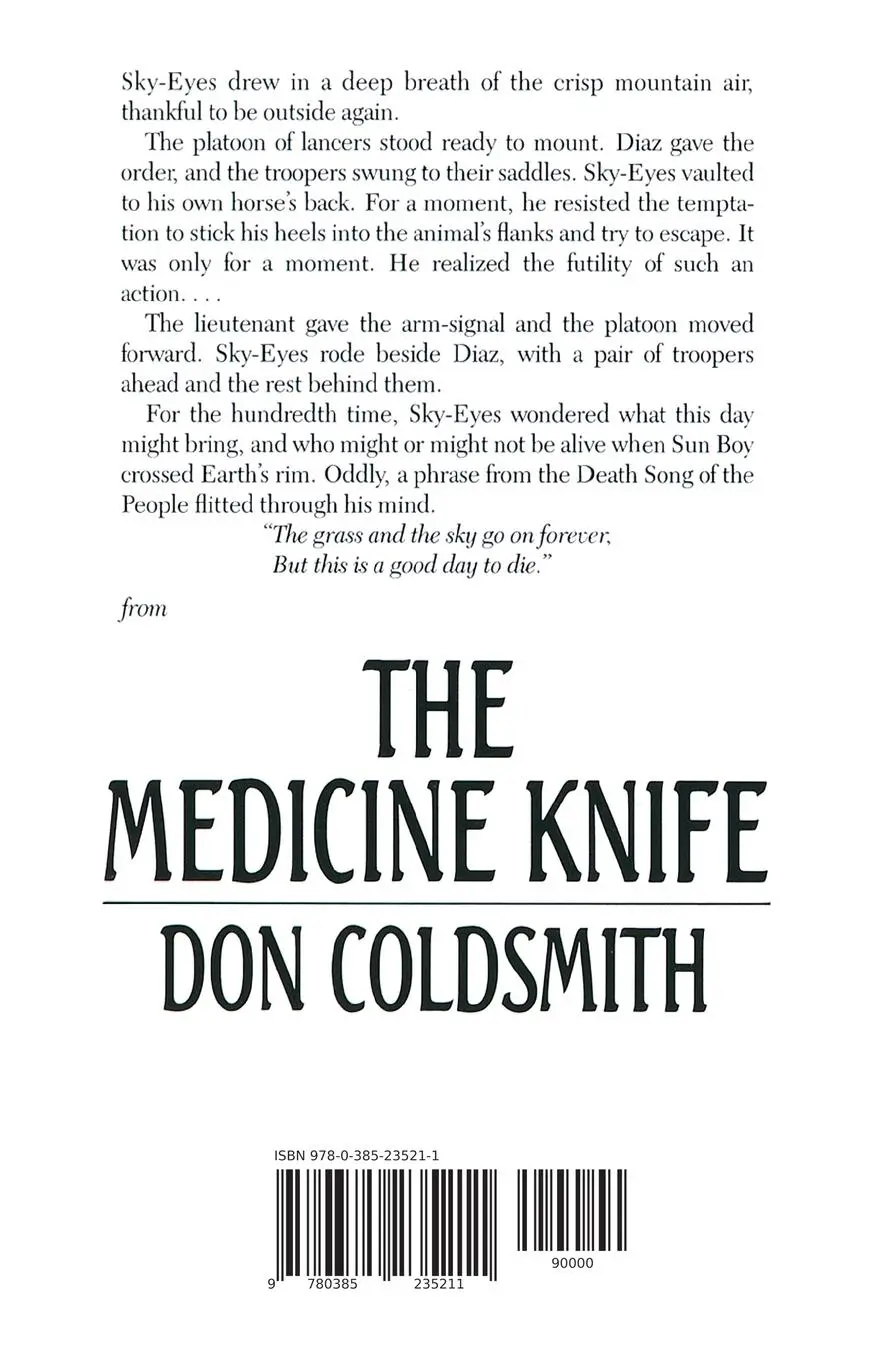 Rückseite: 9780385235211 | The Medicine Knife | A Novel | Don Coldsmith | Taschenbuch | Englisch
