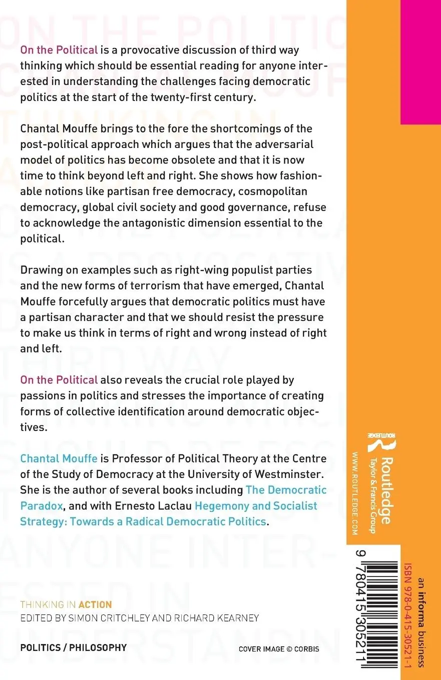 Rückseite: 9780415305211 | On the Political | Chantal Mouffe | Taschenbuch | Englisch | 2005
