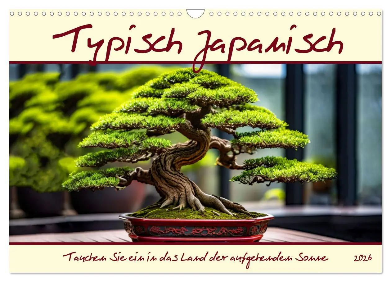 Cover: 9783457375211 | Typisch Japanisch (Wandkalender 2026 DIN A3 quer), CALVENDO...