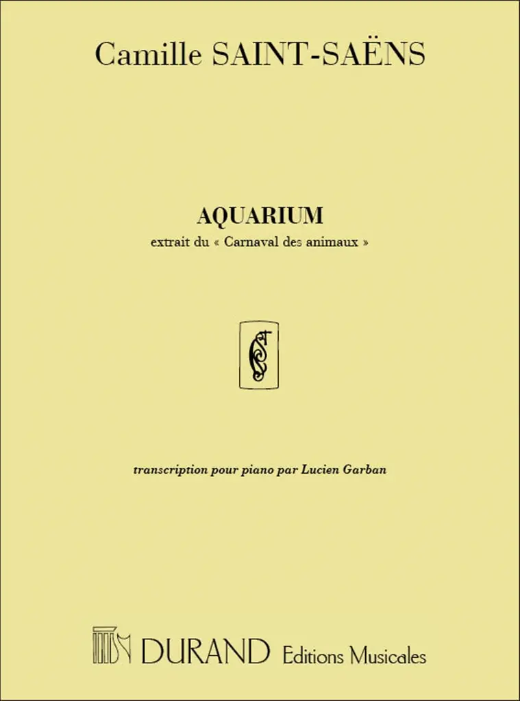 Cover: 9790044045211 | Aquarium transcription - par Lucien Garban no 7 | Camille Saint-Saens