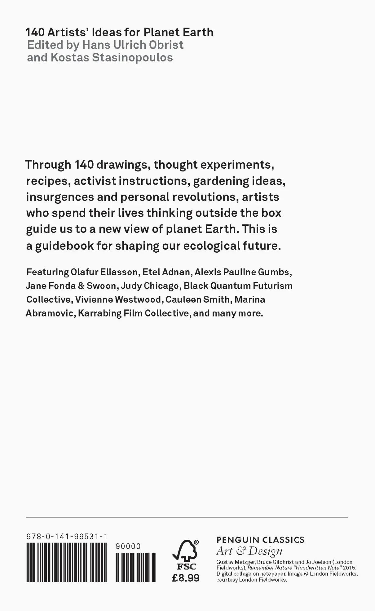Rückseite: 9780141995311 | 140 Artists' Ideas for Planet Earth | Hans Ulrich Obrist (u. a.)