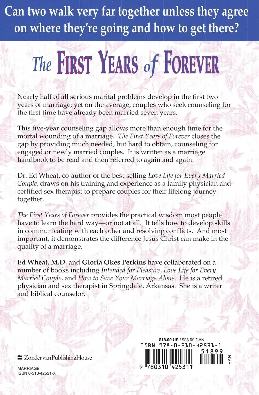 Rückseite: 9780310425311 | The First Years of Forever | Ed Wheat (u. a.) | Taschenbuch | Englisch