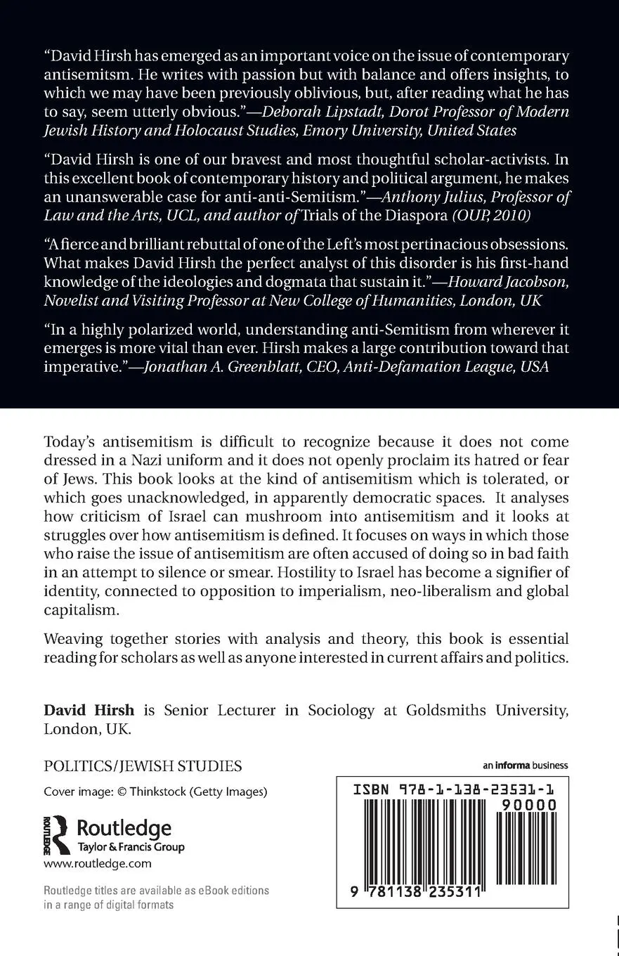 Rückseite: 9781138235311 | Contemporary Left Antisemitism | David Hirsh | Taschenbuch | Englisch