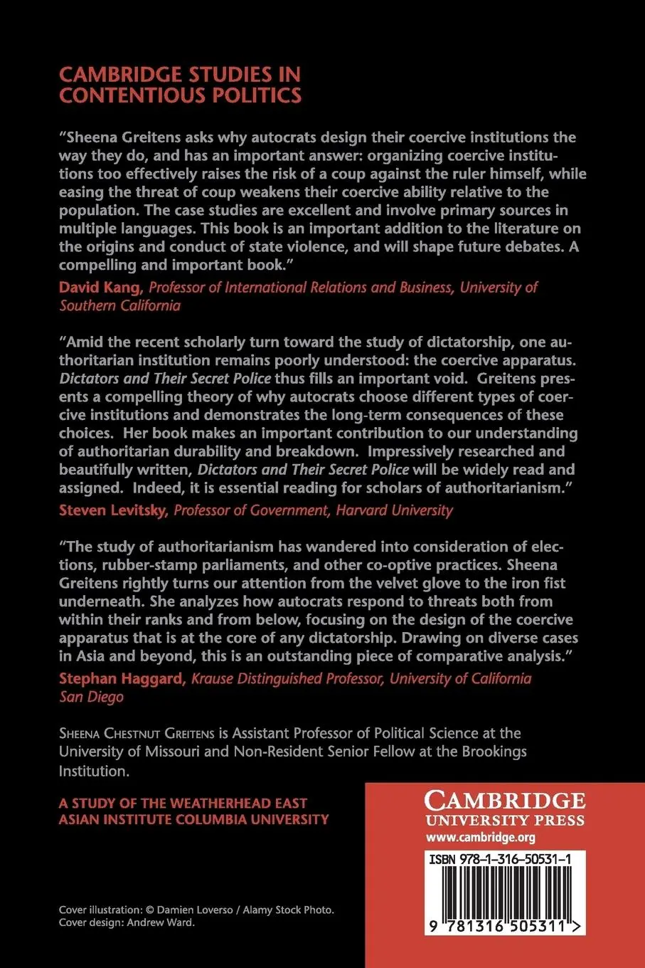 Rückseite: 9781316505311 | Dictators and their Secret Police | Sheena Chestnut Greitens | Buch