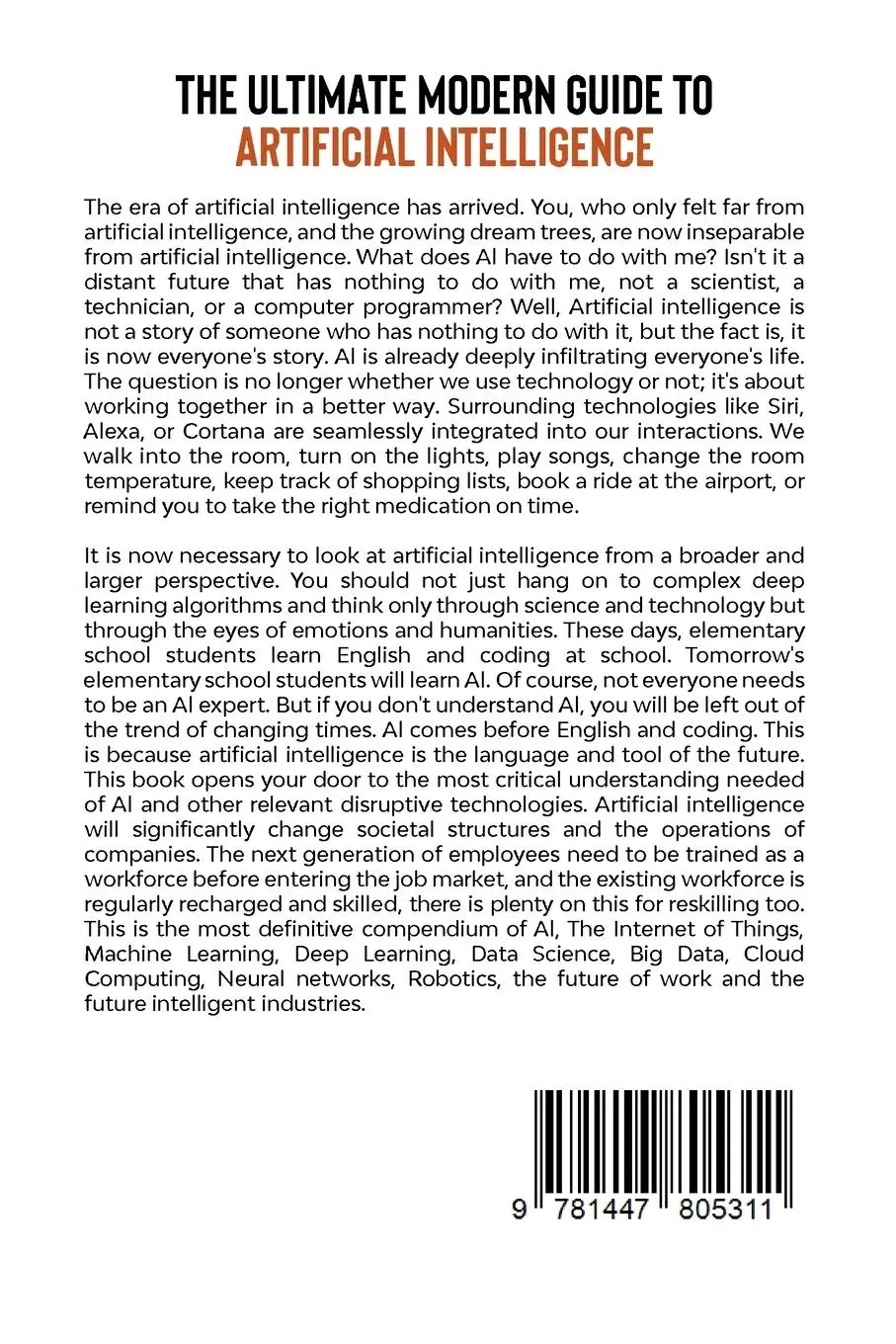 Rückseite: 9781447805311 | The Ultimate Modern Guide to Artificial Intelligence | Enamul Haque