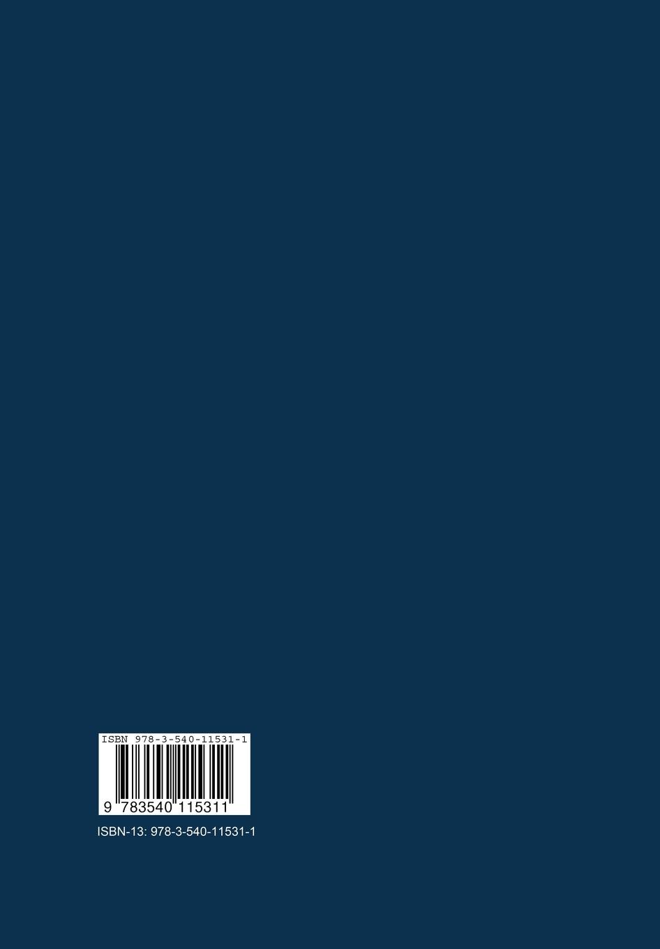 Rückseite: 9783540115311 | Strategien für den Einsatz klinisch-chemischer Untersuchungen | Buch