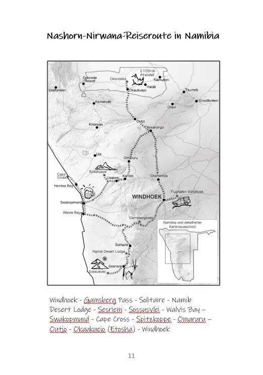 Bild: 9783947895311 | Nashorn Nirwana | Ein Namibia Reisekrimi | Claudia Du Plessis | Buch
