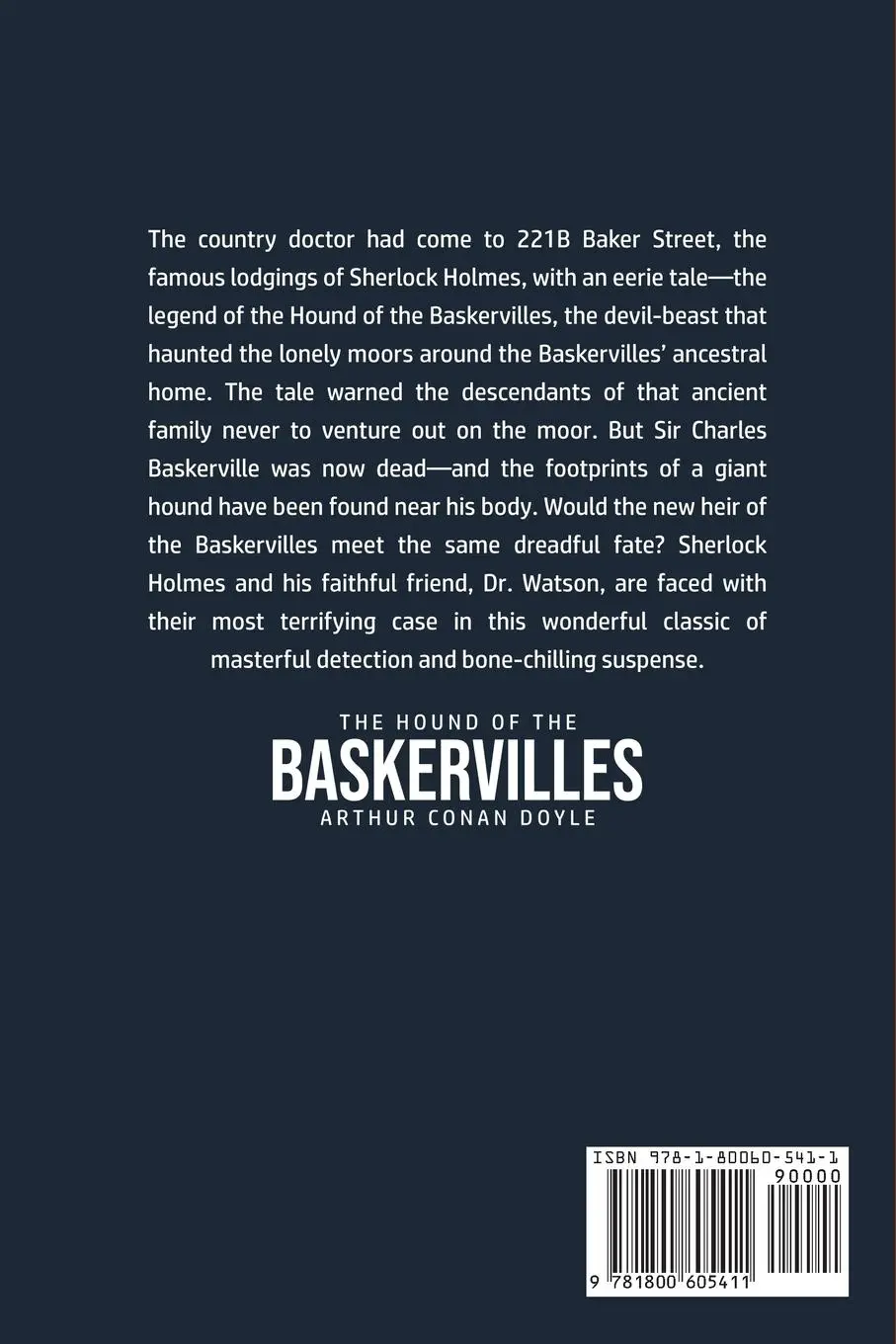 Rückseite: 9781800605411 | The Hound of the Baskervilles | Arthur Conan Doyle | Taschenbuch