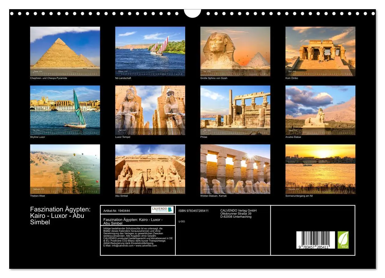 Bild: 9783457285411 | Faszination Ägypten: Kairo - Luxor - Abu Simbel (Wandkalender 2026...