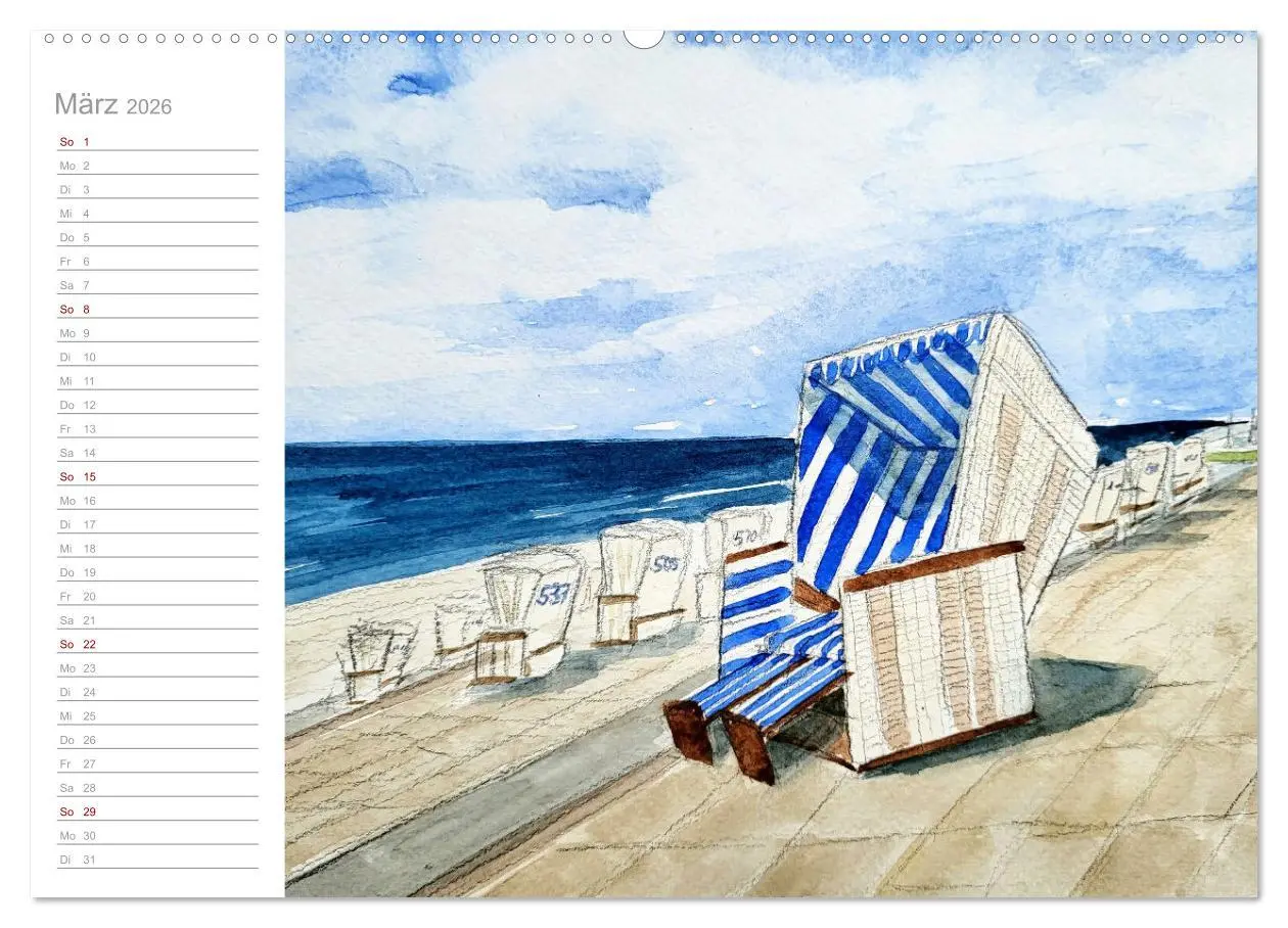 Bild: 9783457425411 | Büsum Aquarelle - Liebevolle Impressionen des beliebten Nordseebads...