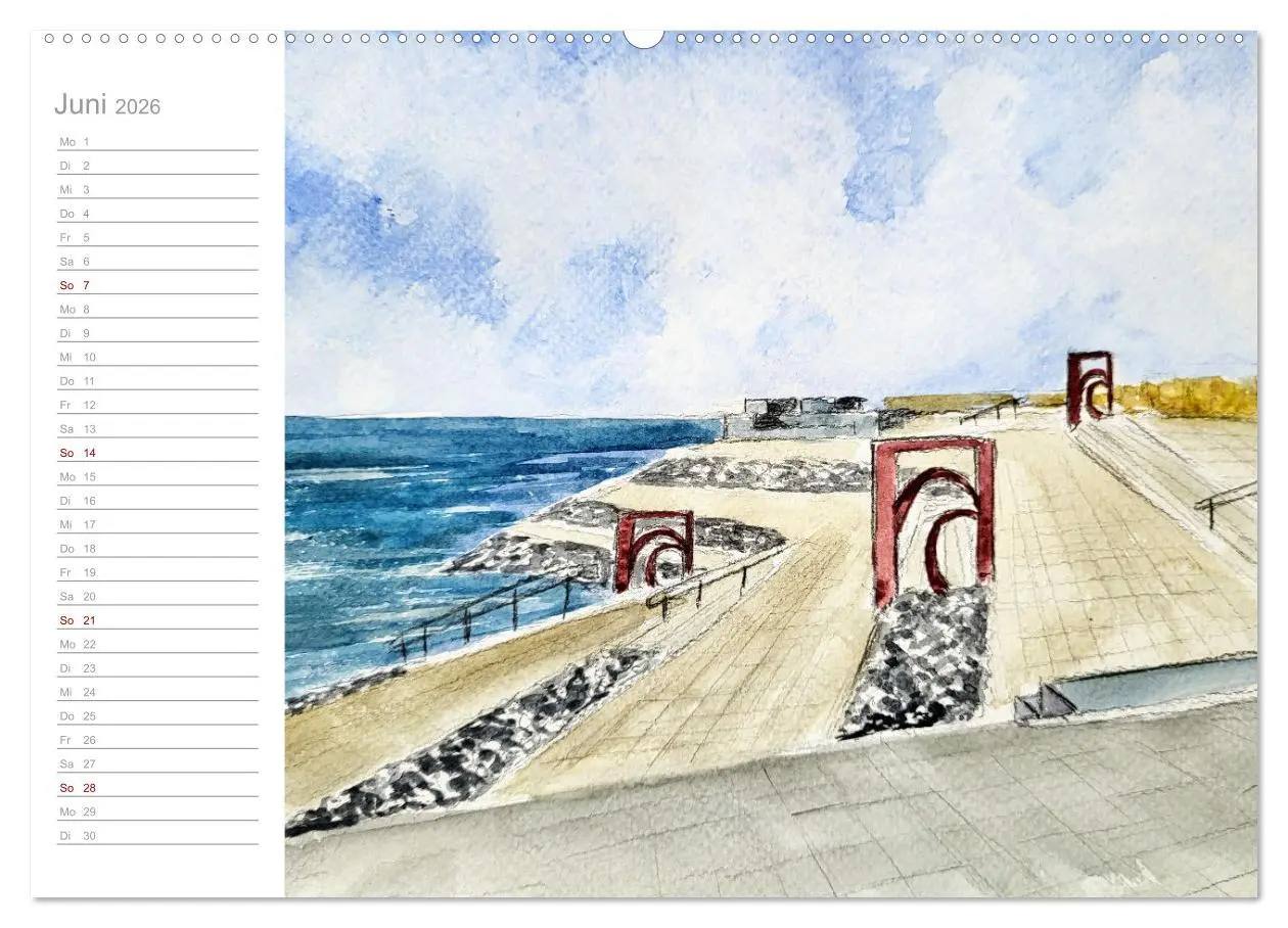 Bild: 9783457425411 | Büsum Aquarelle - Liebevolle Impressionen des beliebten Nordseebads...