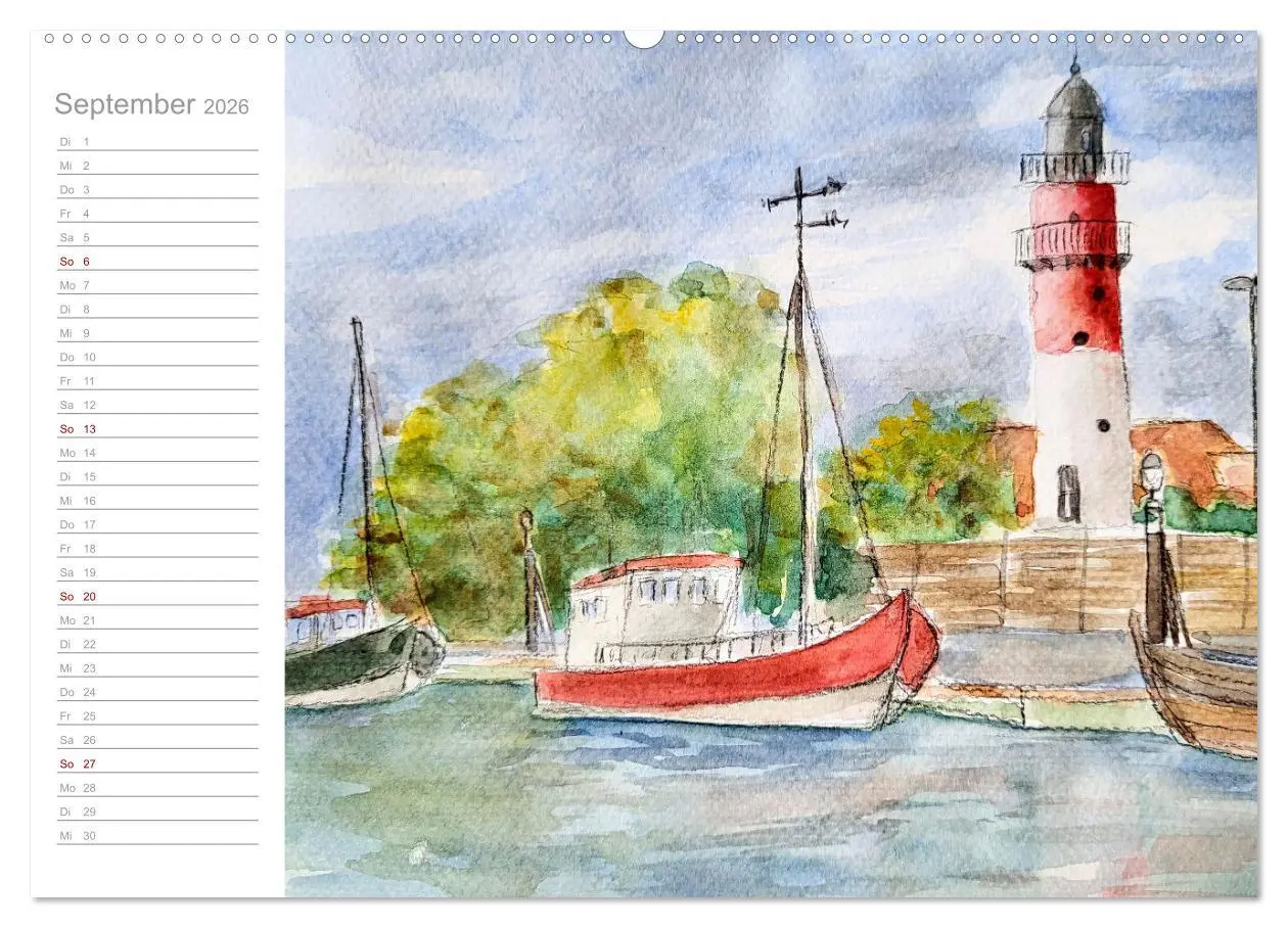 Bild: 9783457425411 | Büsum Aquarelle - Liebevolle Impressionen des beliebten Nordseebads...