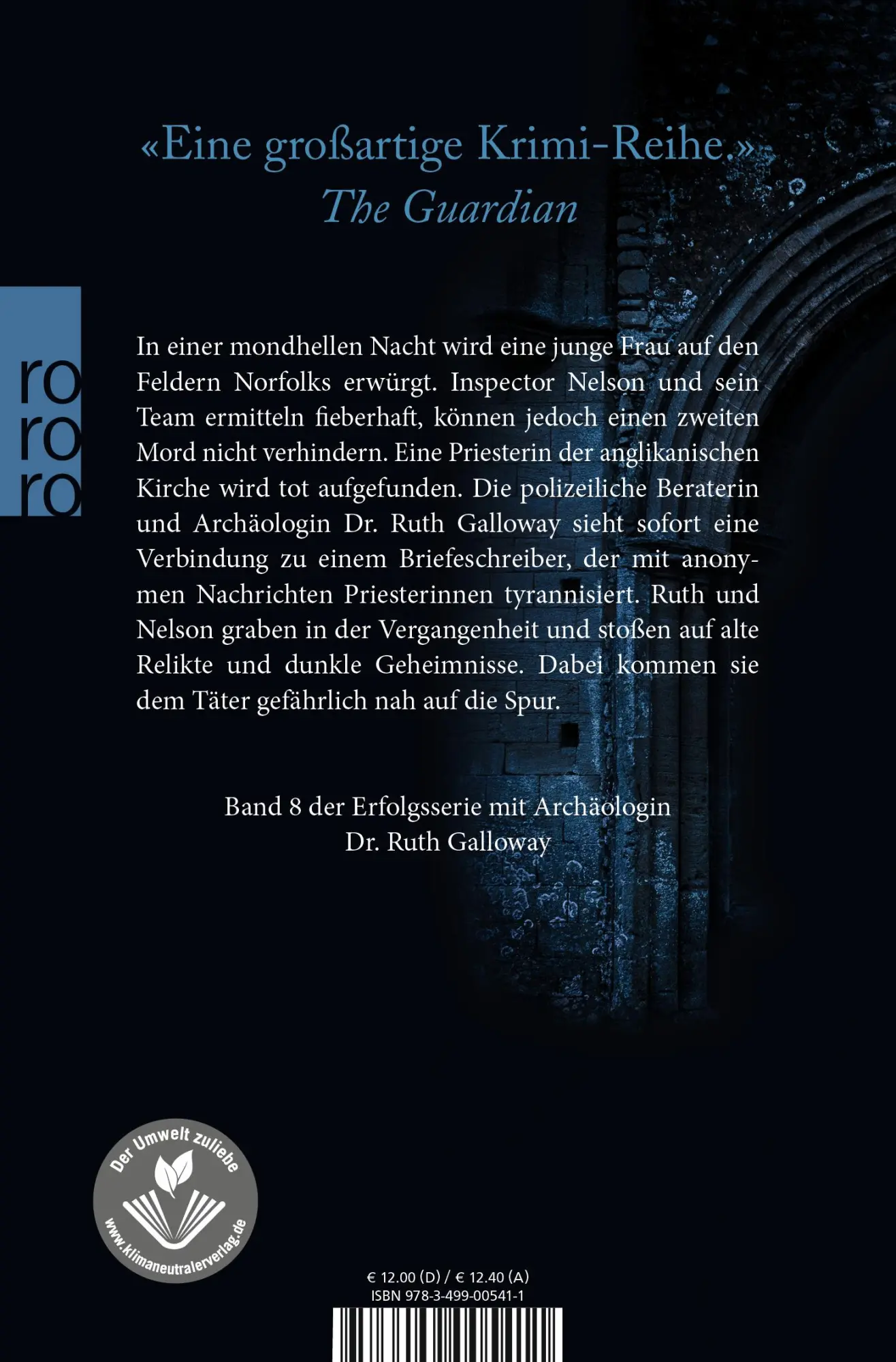 Rückseite: 9783499005411 | Todespassion | Kriminalroman | Elly Griffiths | Taschenbuch | 400 S.
