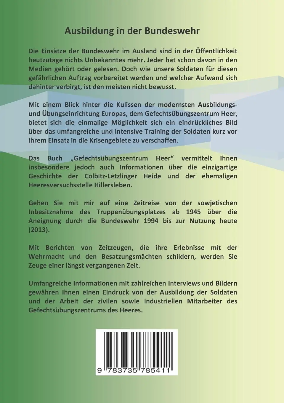 Rückseite: 9783735785411 | Gefechtsübungszentrum Heer | Mein Standort | Thomas Rückher | Buch