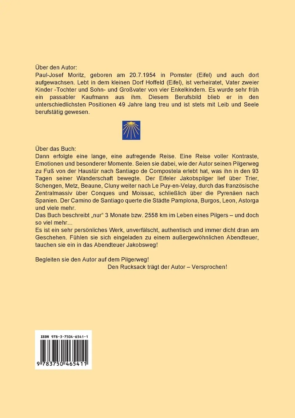 Rückseite: 9783750465411 | Der Weg Geht Dich | Paul-Josef Moritz | Taschenbuch | 292 S. | Deutsch