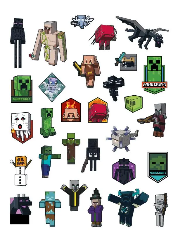 Bild: 9783833245411 | Minecraft: 1001 Sticker: Stickern - Rätseln - Ausmalen | Panini | Buch