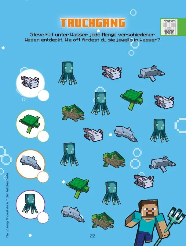 Bild: 9783833245411 | Minecraft: 1001 Sticker: Stickern - Rätseln - Ausmalen | Panini | Buch
