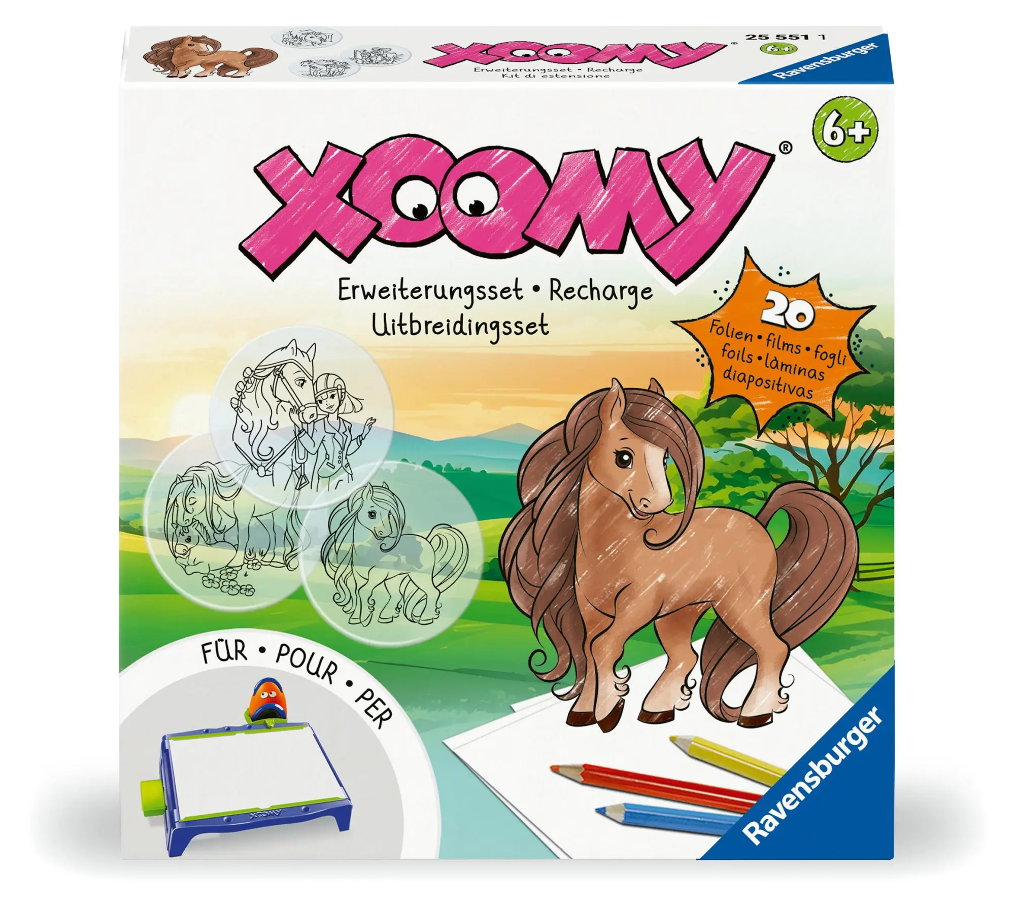 Cover: 4005556255511 | Xoomy Refill Erweiterungsset - Pferde | Spiel | Xoomy | Deutsch | 2025