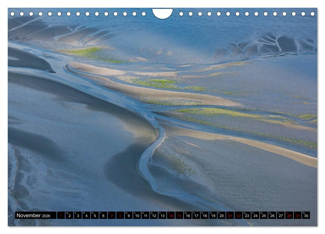 Bild: 9783457895511 | Das Wattenmeer von oben (Wandkalender 2026 DIN A4 quer), CALVENDO...