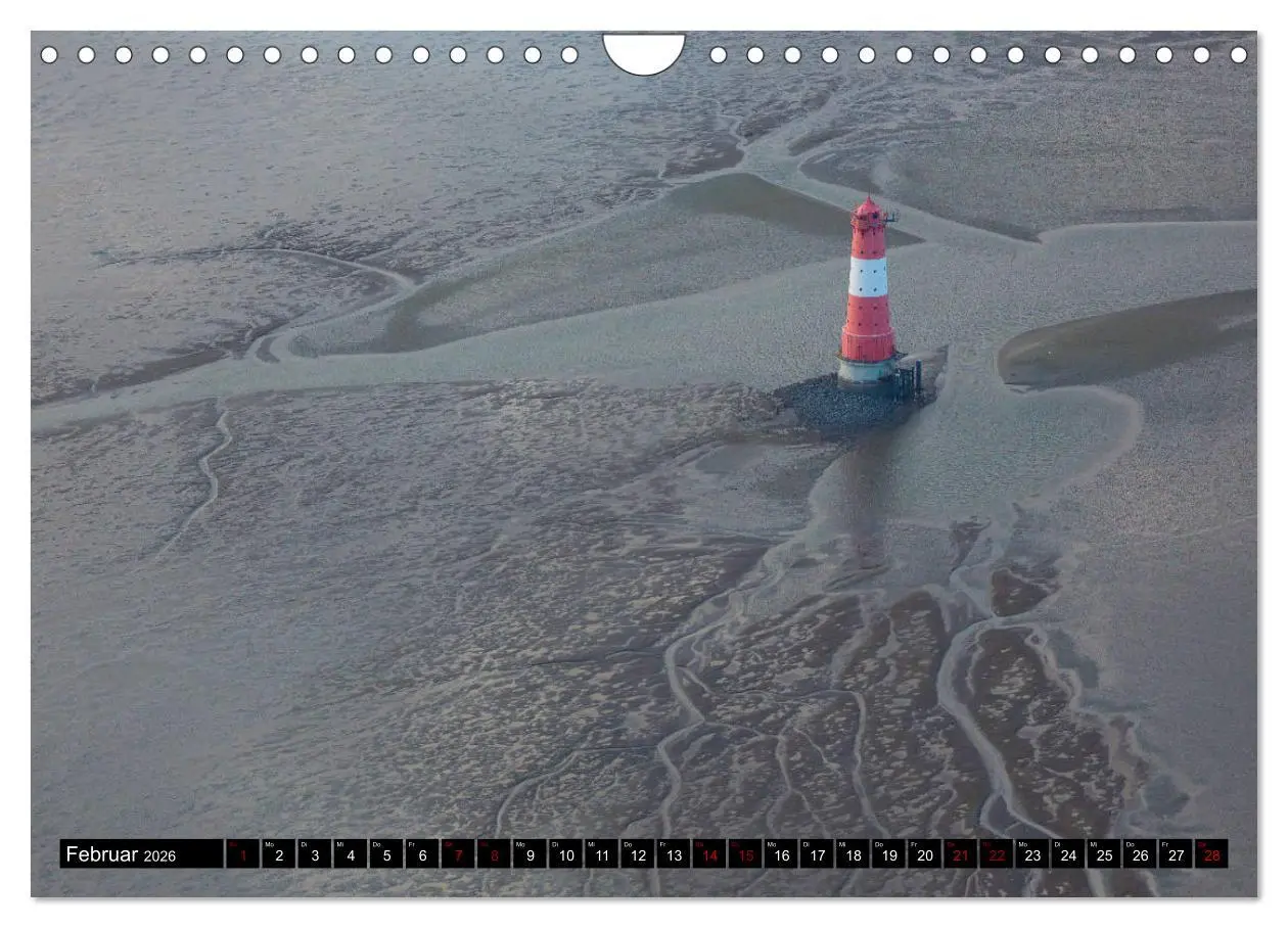 Bild: 9783457895511 | Das Wattenmeer von oben (Wandkalender 2026 DIN A4 quer), CALVENDO...