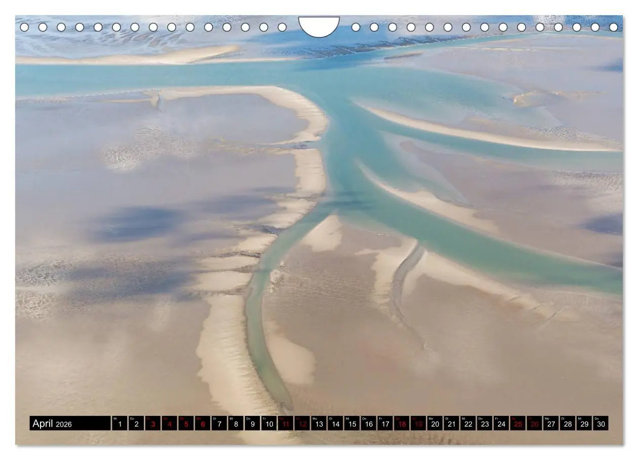 Bild: 9783457895511 | Das Wattenmeer von oben (Wandkalender 2026 DIN A4 quer), CALVENDO...