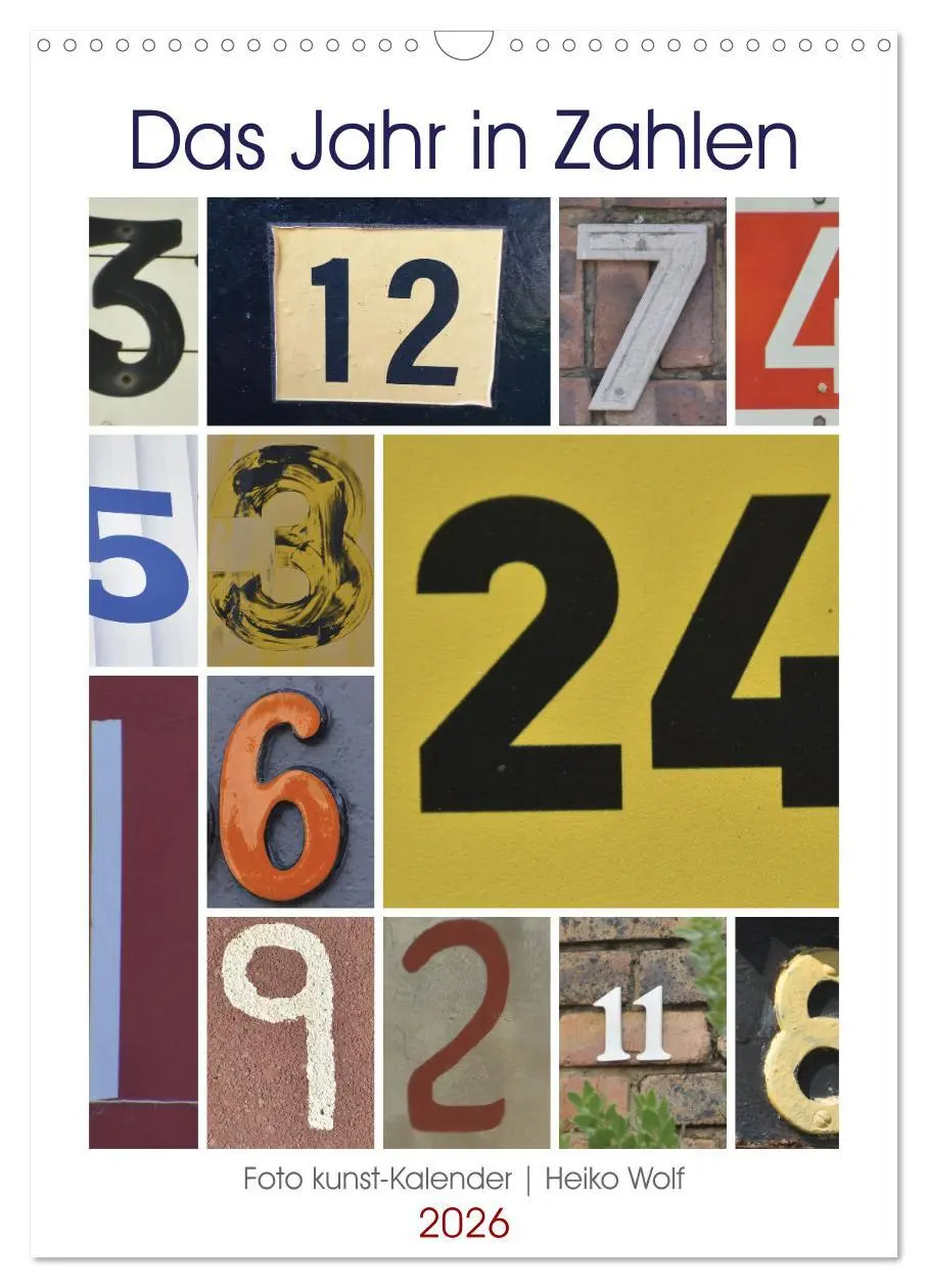 Cover: 9783516295511 | Das Jahr in Zahlen (Wandkalender 2026 DIN A3 hoch), CALVENDO...