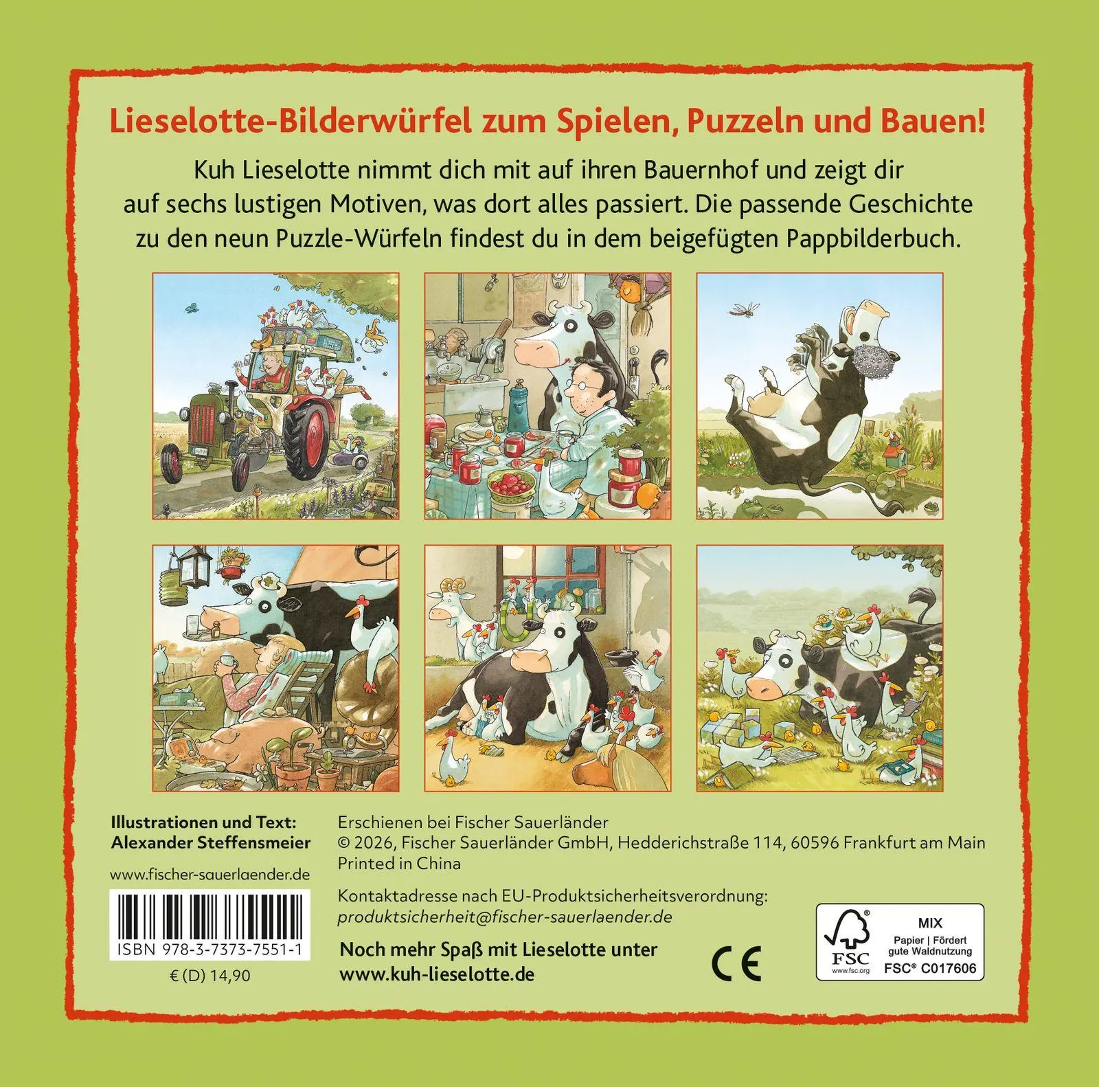 Bild: 9783737375511 | Mein Lieselotte Würfel-Puzzle | Alexander Steffensmeier | Buch | 12 S.