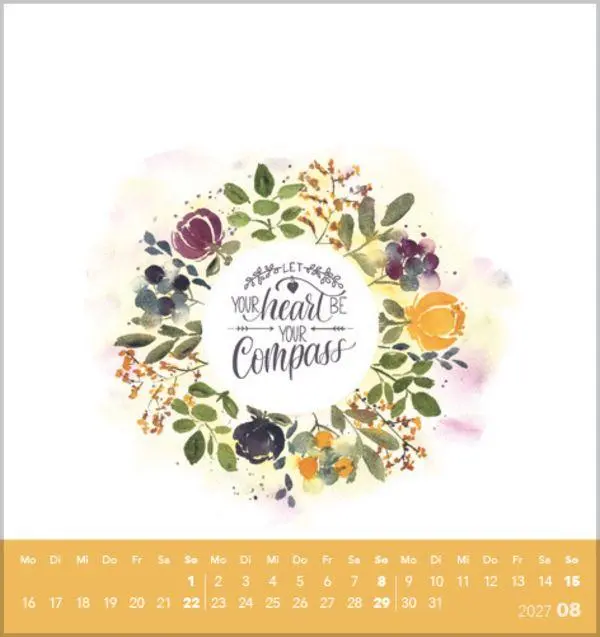 Bild: 9783819305511 | Selfcare 2027 | aufstellbarer Postkartenkalender | Verlag Korsch