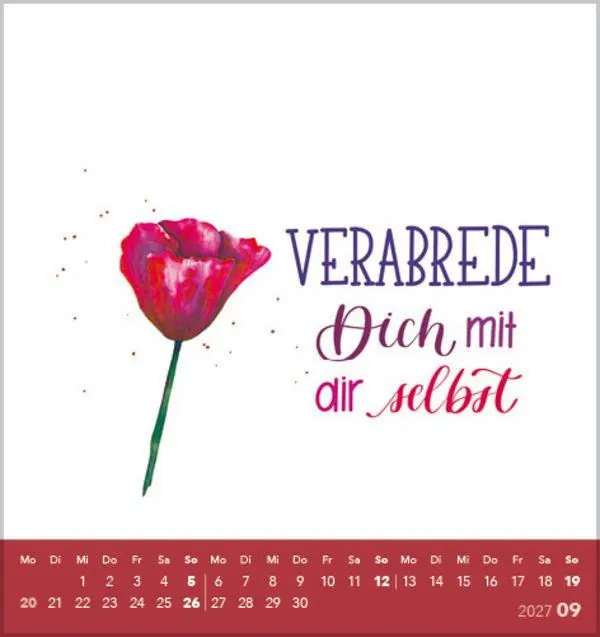 Bild: 9783819305511 | Selfcare 2027 | aufstellbarer Postkartenkalender | Verlag Korsch