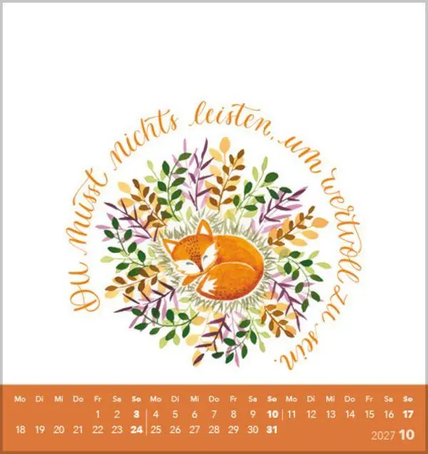 Bild: 9783819305511 | Selfcare 2027 | aufstellbarer Postkartenkalender | Verlag Korsch