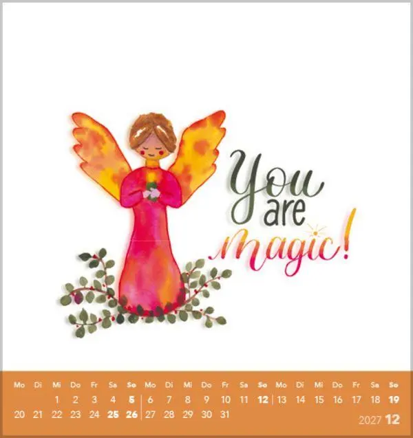 Bild: 9783819305511 | Selfcare 2027 | aufstellbarer Postkartenkalender | Verlag Korsch