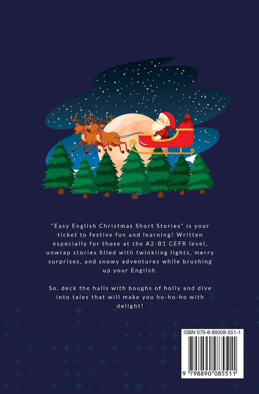 Rückseite: 9798890085511 | Easy English Christmas Short Stories | Jenny Goldmann | Taschenbuch