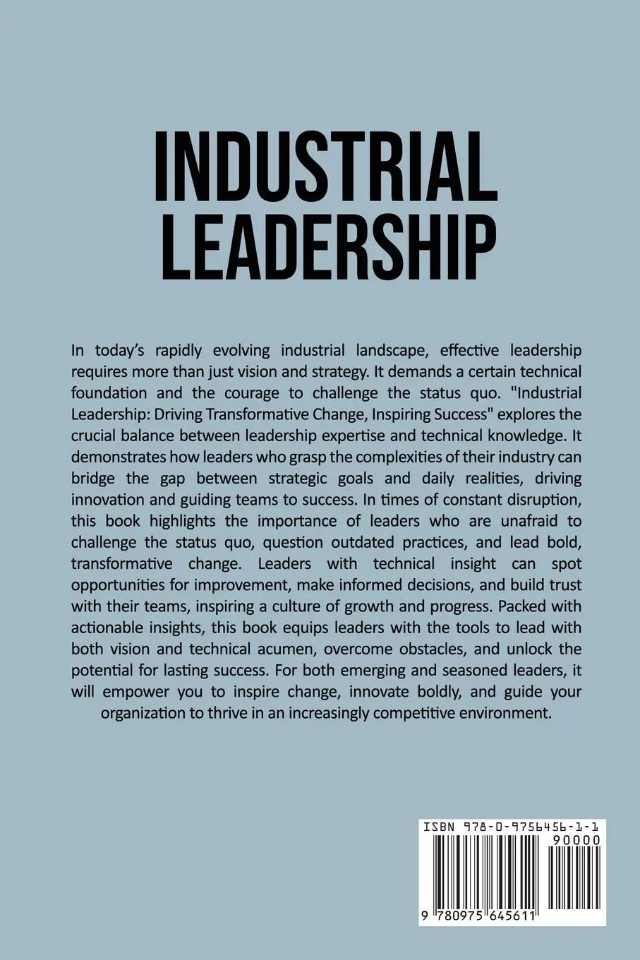 Rückseite: 9780975645611 | Industrial Leadership | Liviu Ghiuzan | Taschenbuch | Englisch | 2025