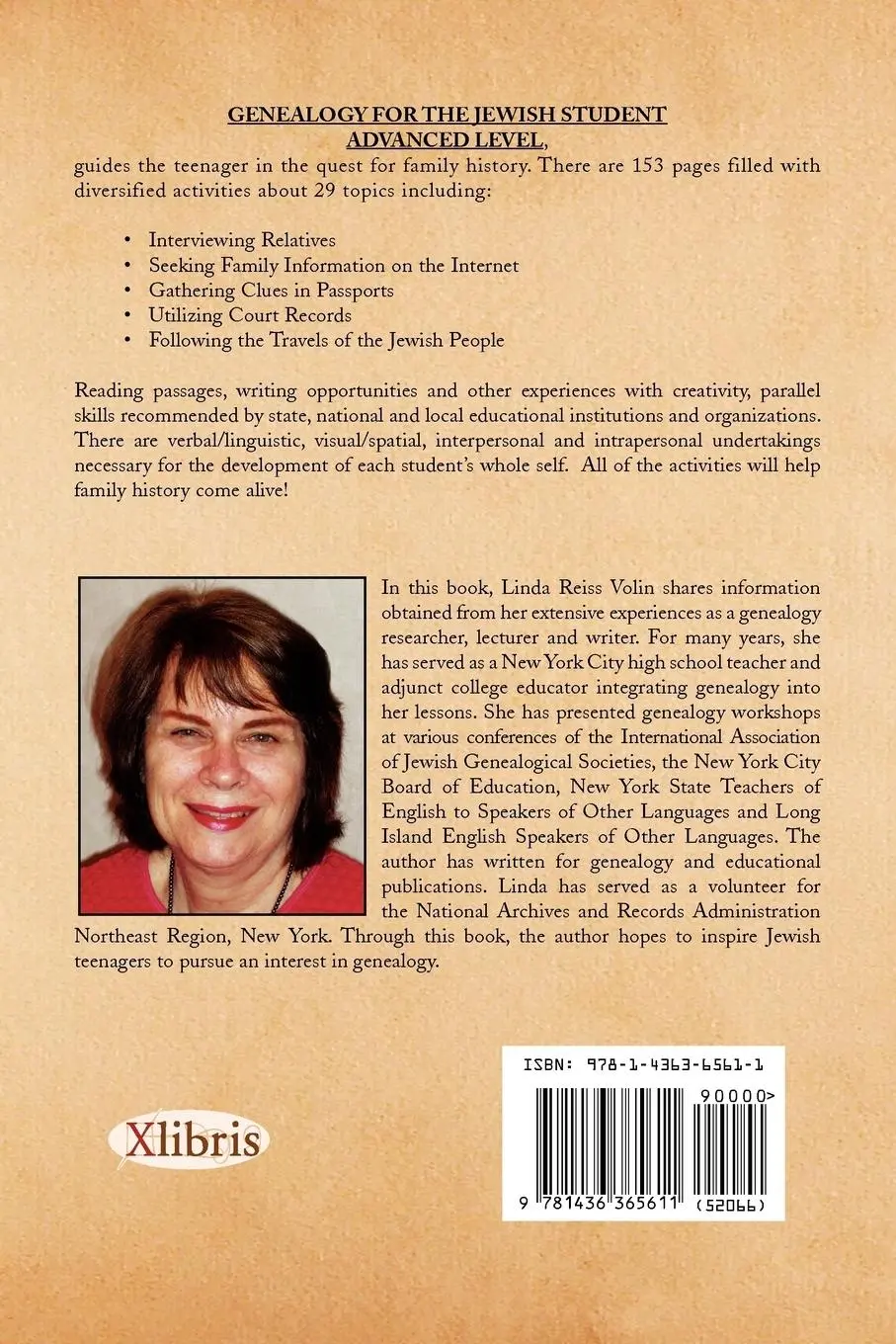 Rückseite: 9781436365611 | Genealogy for the Jewish Student | Linda Reiss Volin | Taschenbuch