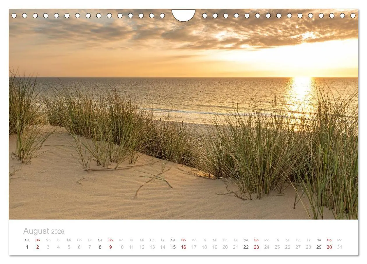 Bild: 9783516045611 | Sehnsucht Sylt (Wandkalender 2026 DIN A4 quer), CALVENDO...