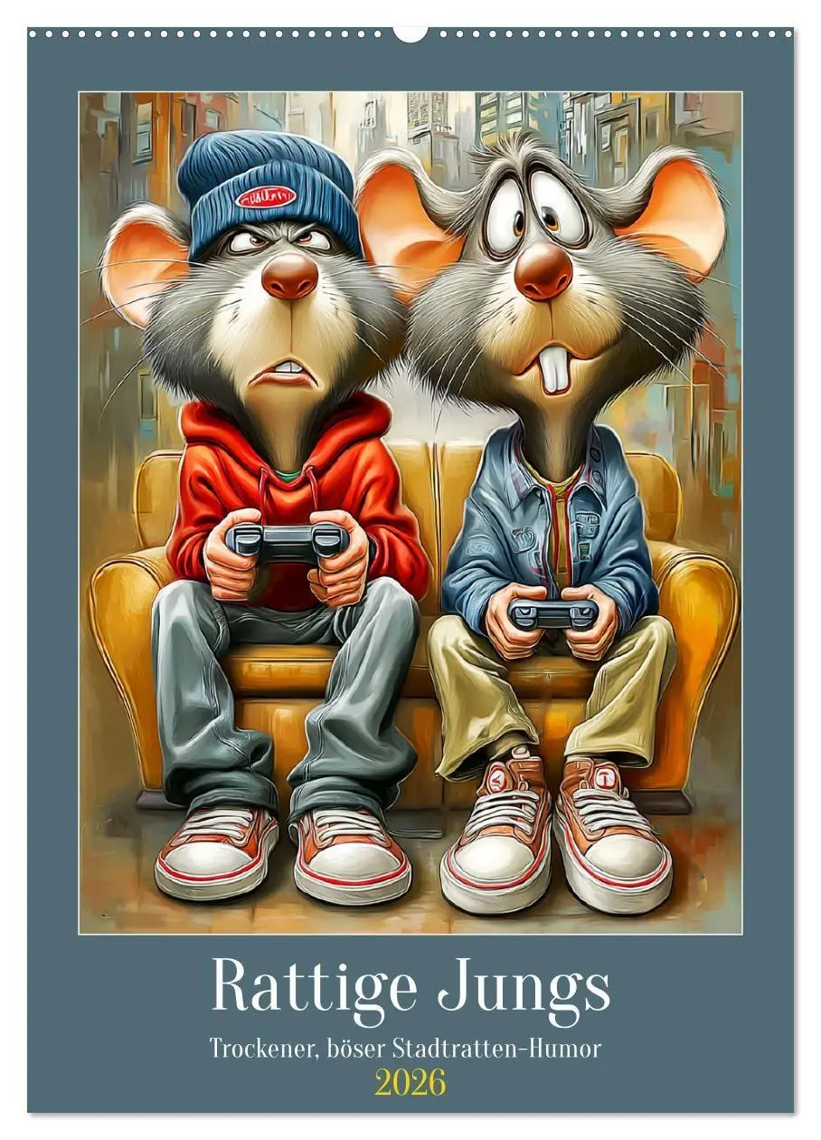 Cover: 9783516735611 | Rattige Jungs. Trockener, böser Stadtratten-Humor (Wandkalender...