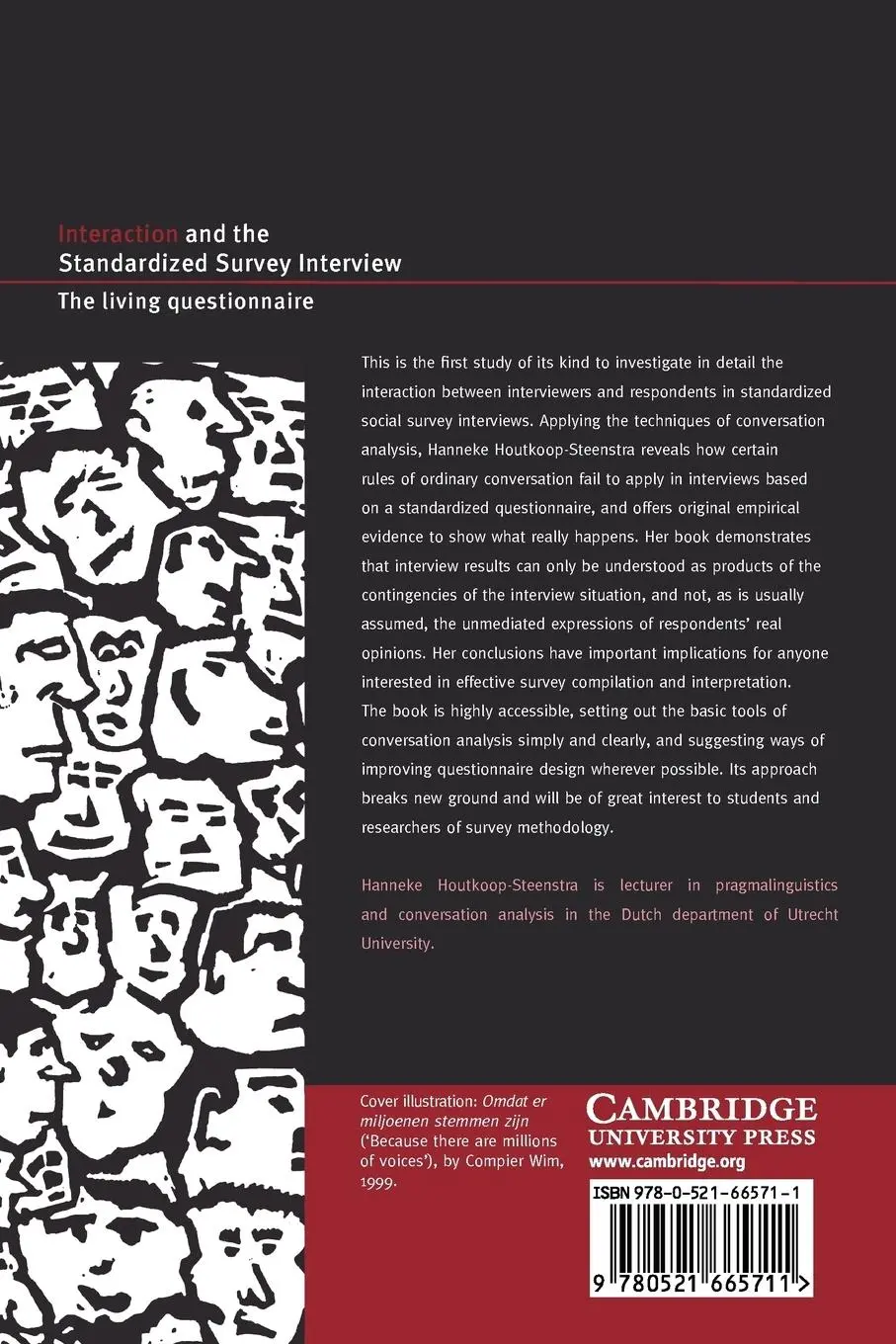 Rückseite: 9780521665711 | Interaction and the Standardized Survey Interview | Houtkoop-Steenstra
