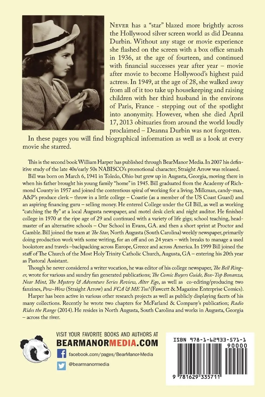 Rückseite: 9781629335711 | Deanna Durbin | A Hollywood Fairy Tale: The Legend of Edna Mae | Buch