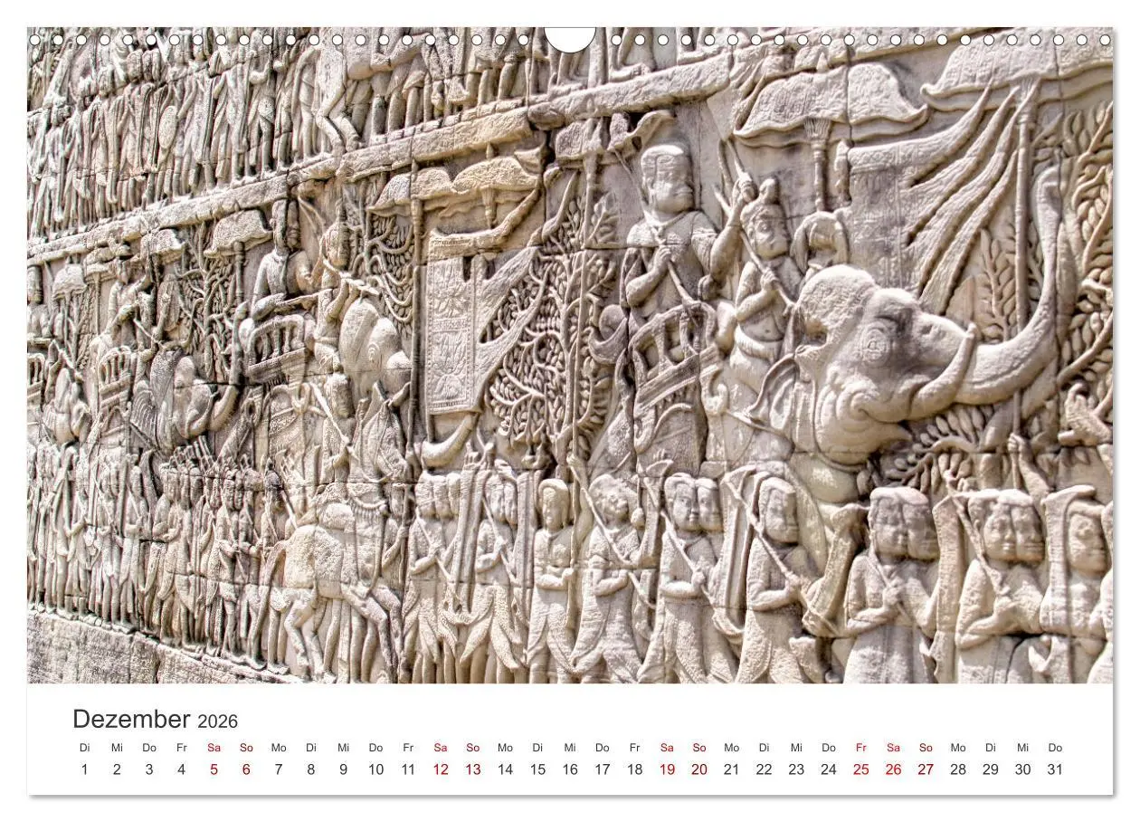 Bild: 9783457565711 | Kambodscha - Das Land der Tempel. (Wandkalender 2026 DIN A3 quer),...