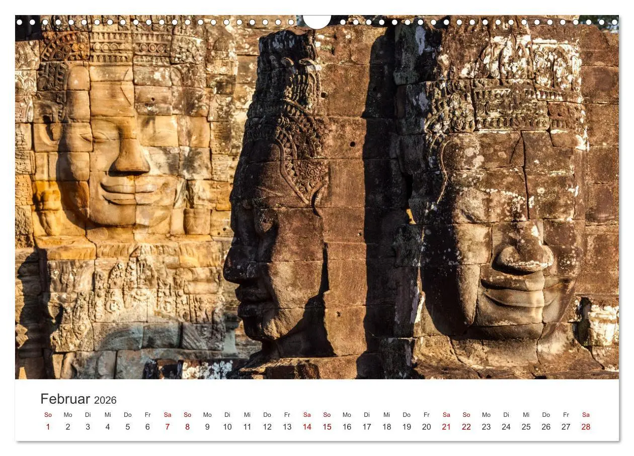 Bild: 9783457565711 | Kambodscha - Das Land der Tempel. (Wandkalender 2026 DIN A3 quer),...