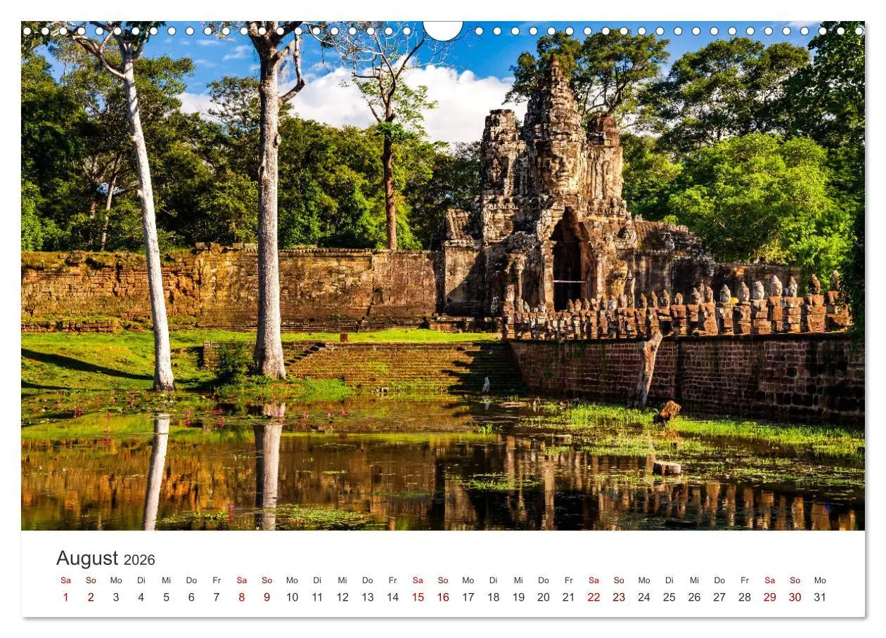 Bild: 9783457565711 | Kambodscha - Das Land der Tempel. (Wandkalender 2026 DIN A3 quer),...